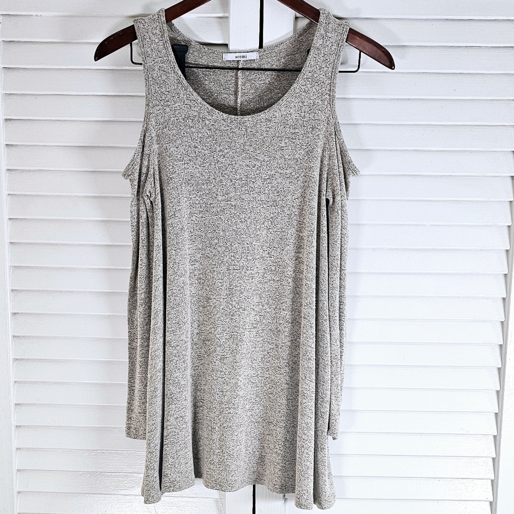 Cold Shoulder Long Sleeve Short